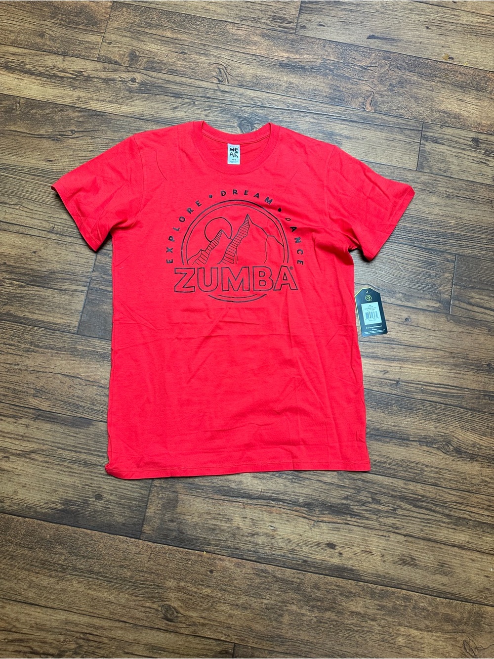 Zumba Fitness Men’s Bright Red Logo Tee XS/S